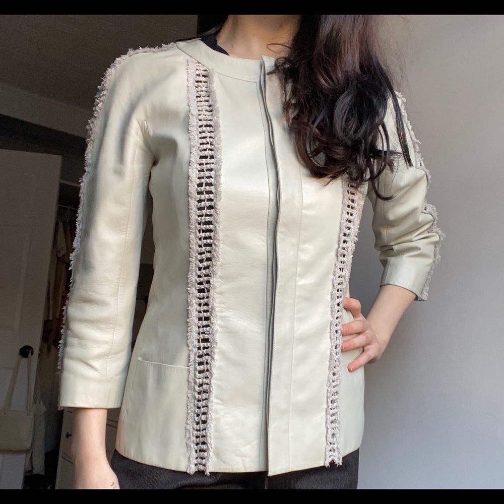 Authentic Vintage CHANEL Leather Lambskin Jacket